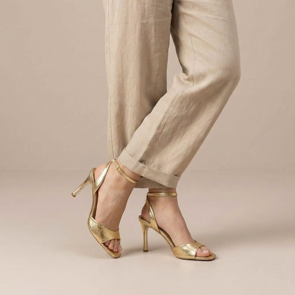Sandale Talon Aiguille Bride Cheville