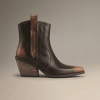 Santiag Bottine Cuir Femme