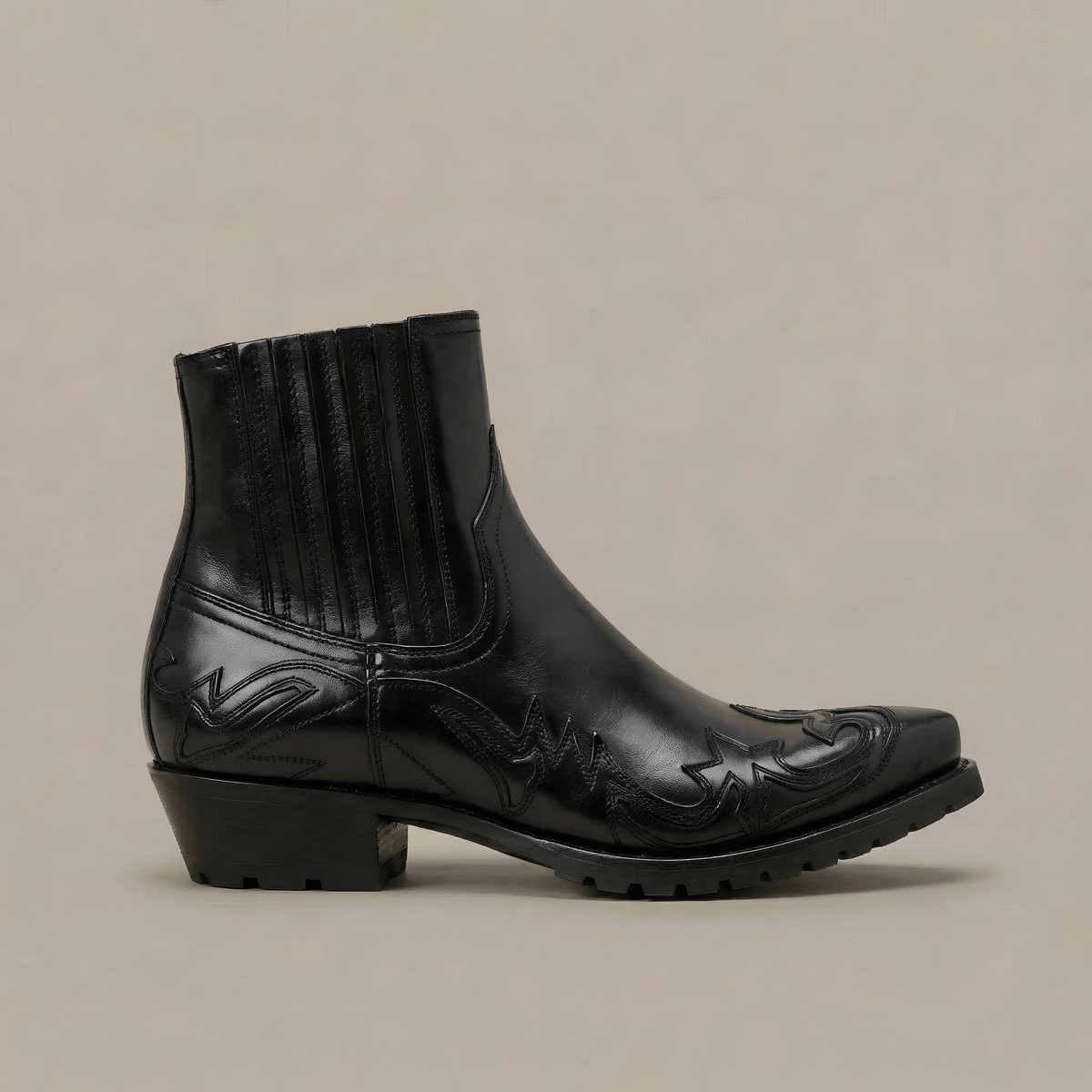 Santiag Bottine Cuir Homme