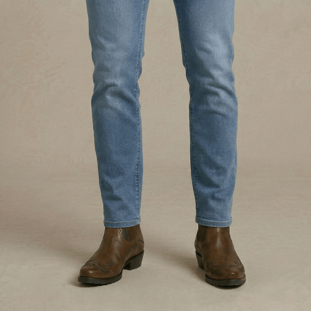 Santiag Bottine Cuir Homme
