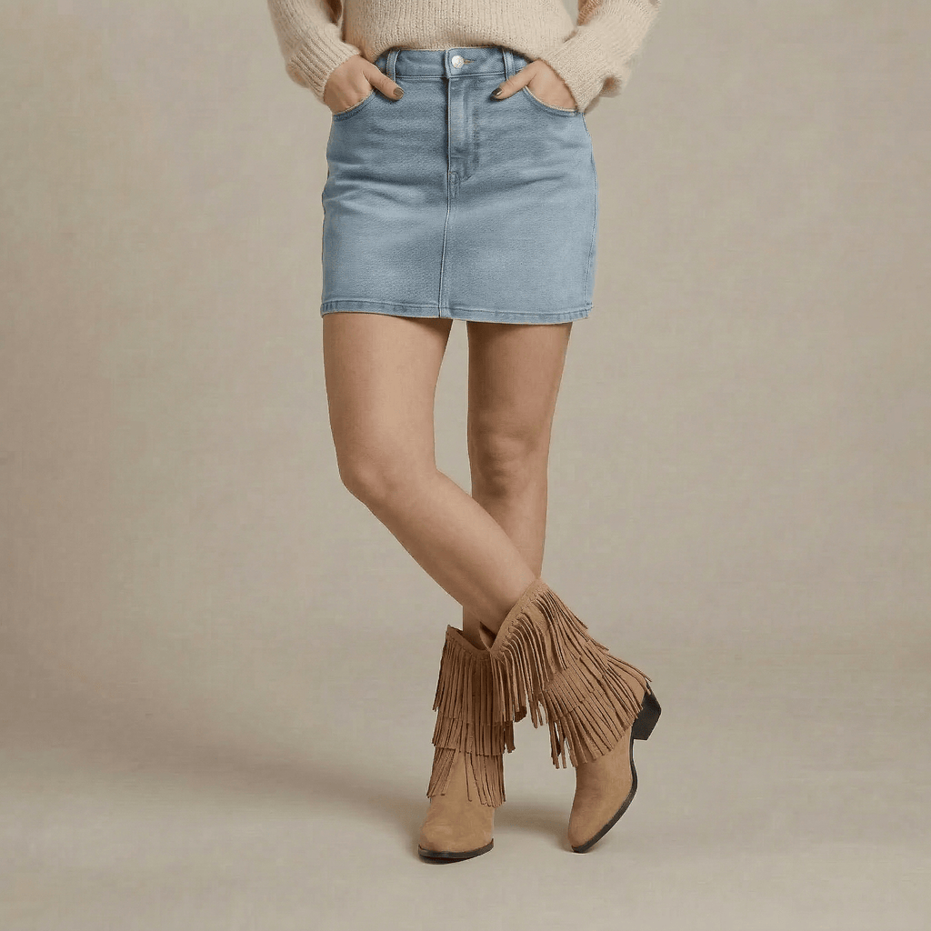 Santiag Cowboy Franges Femme