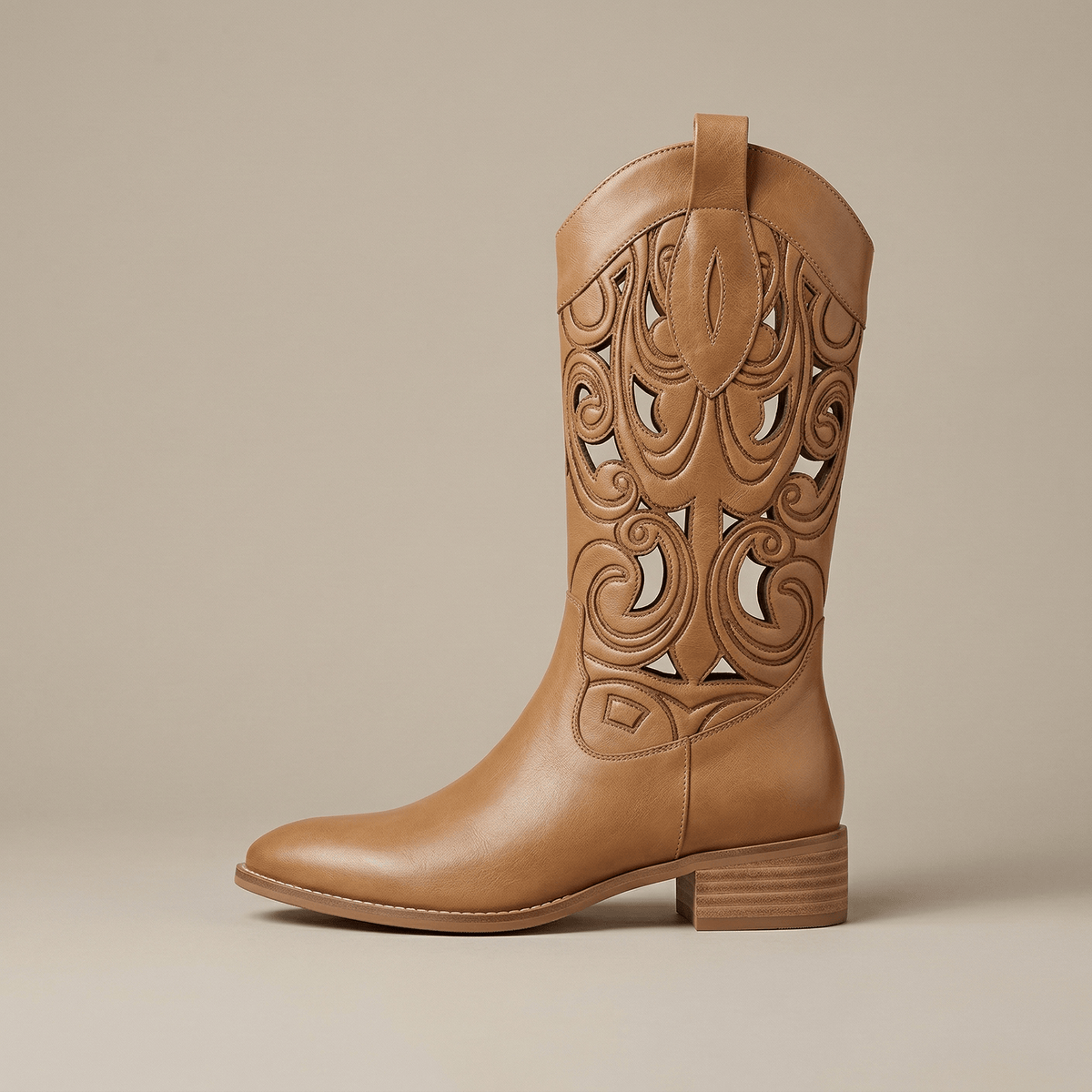 Santiag Femme Cuir Ajourée