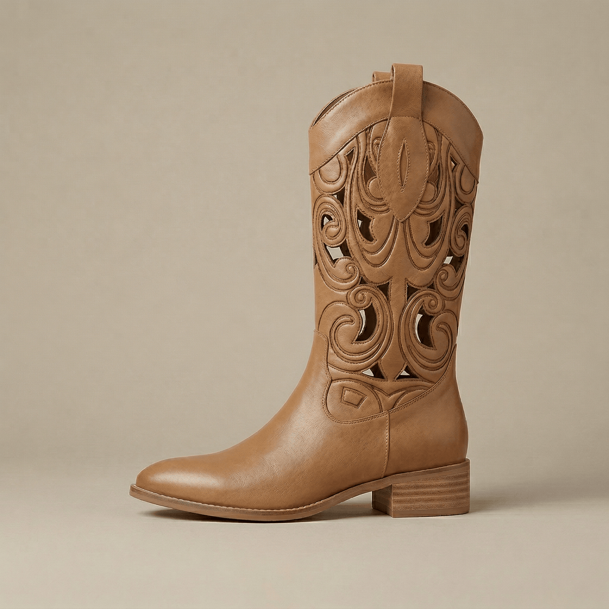 Santiag Femme Cuir Ajourée
