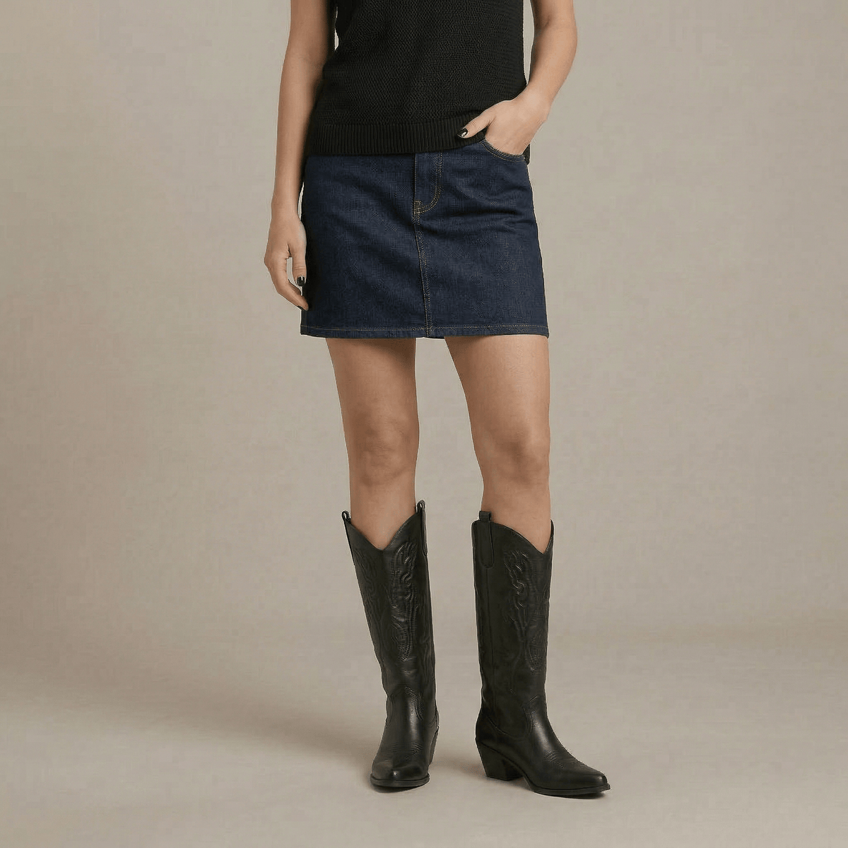 Santiag Femme Petit Talon