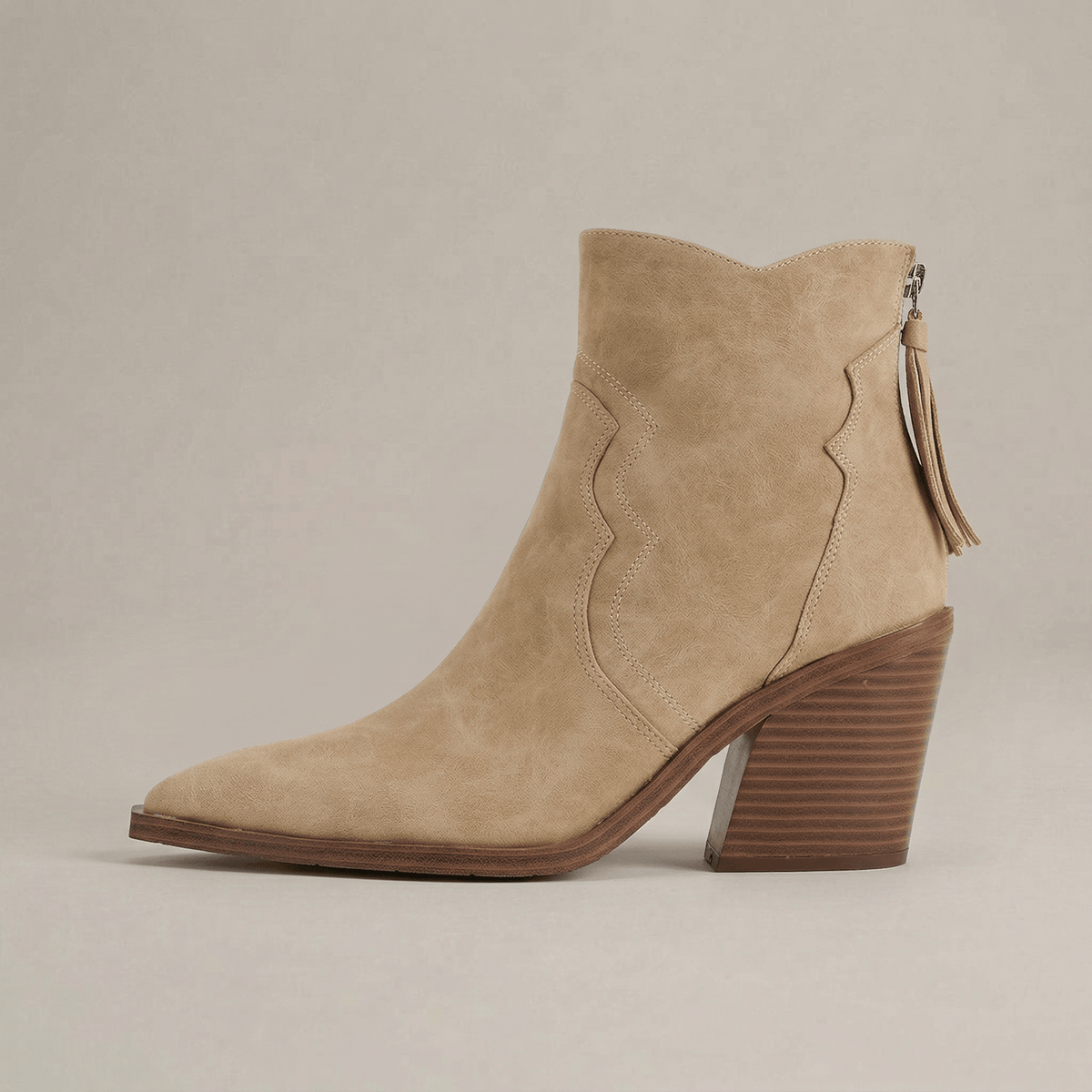 Santiag Femme Talon Bois