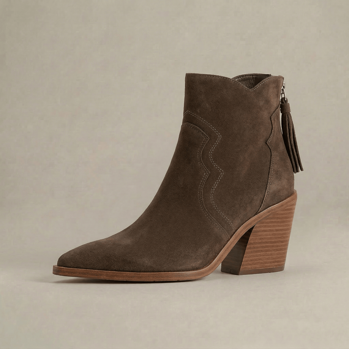 Santiag Femme Talon Bois