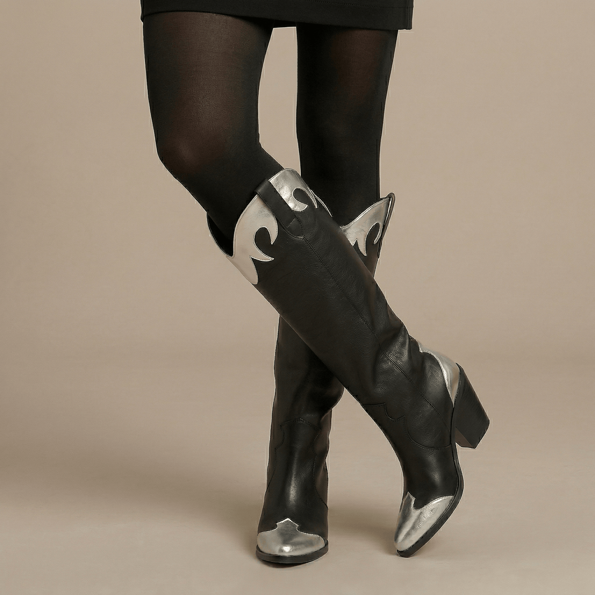 Santiag Haute Cuir Femme