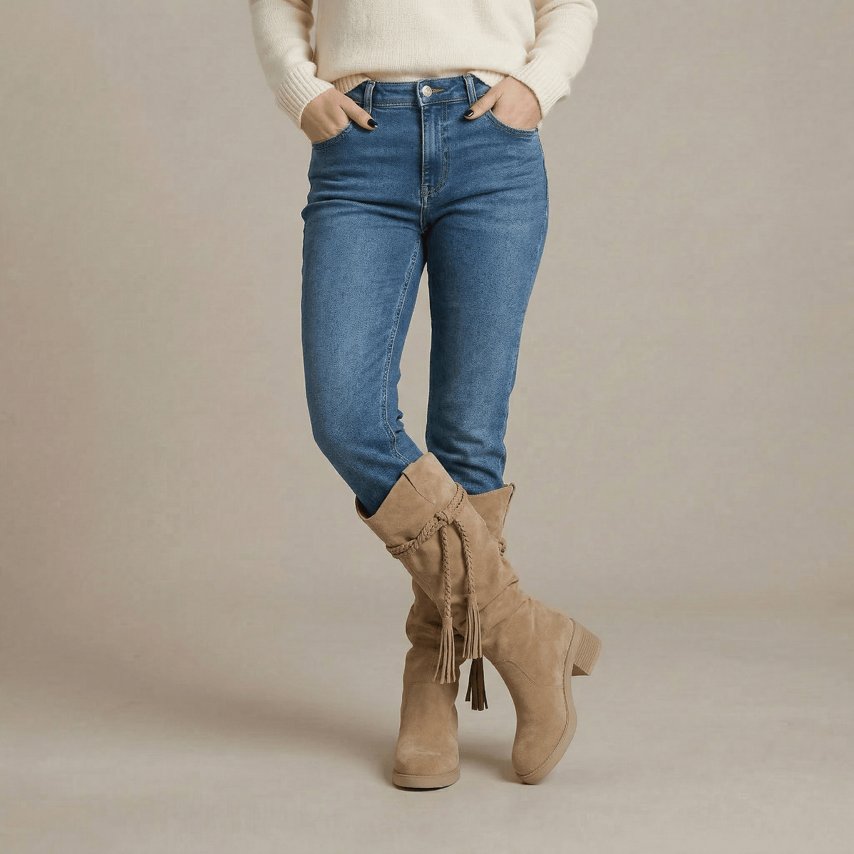 Santiag Mi Mollet Femme