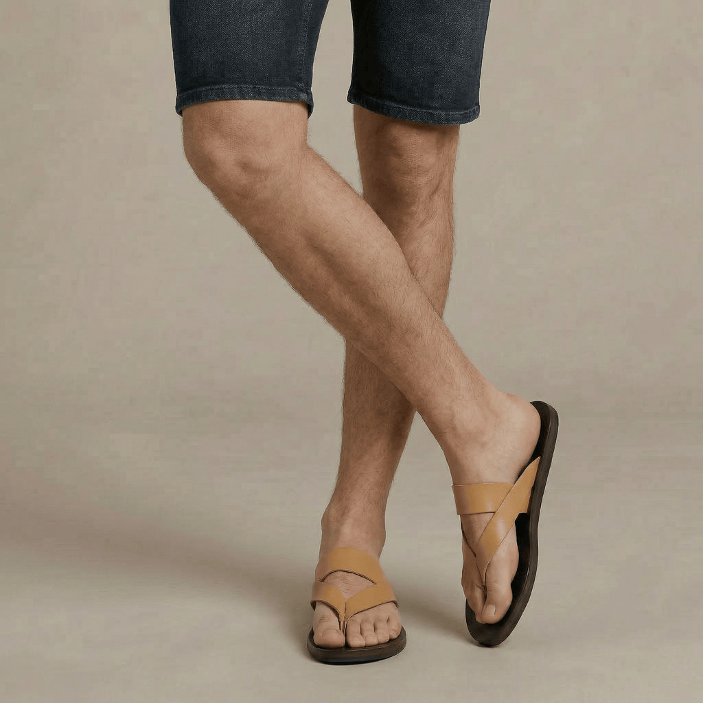 Tong Homme Cuir Été