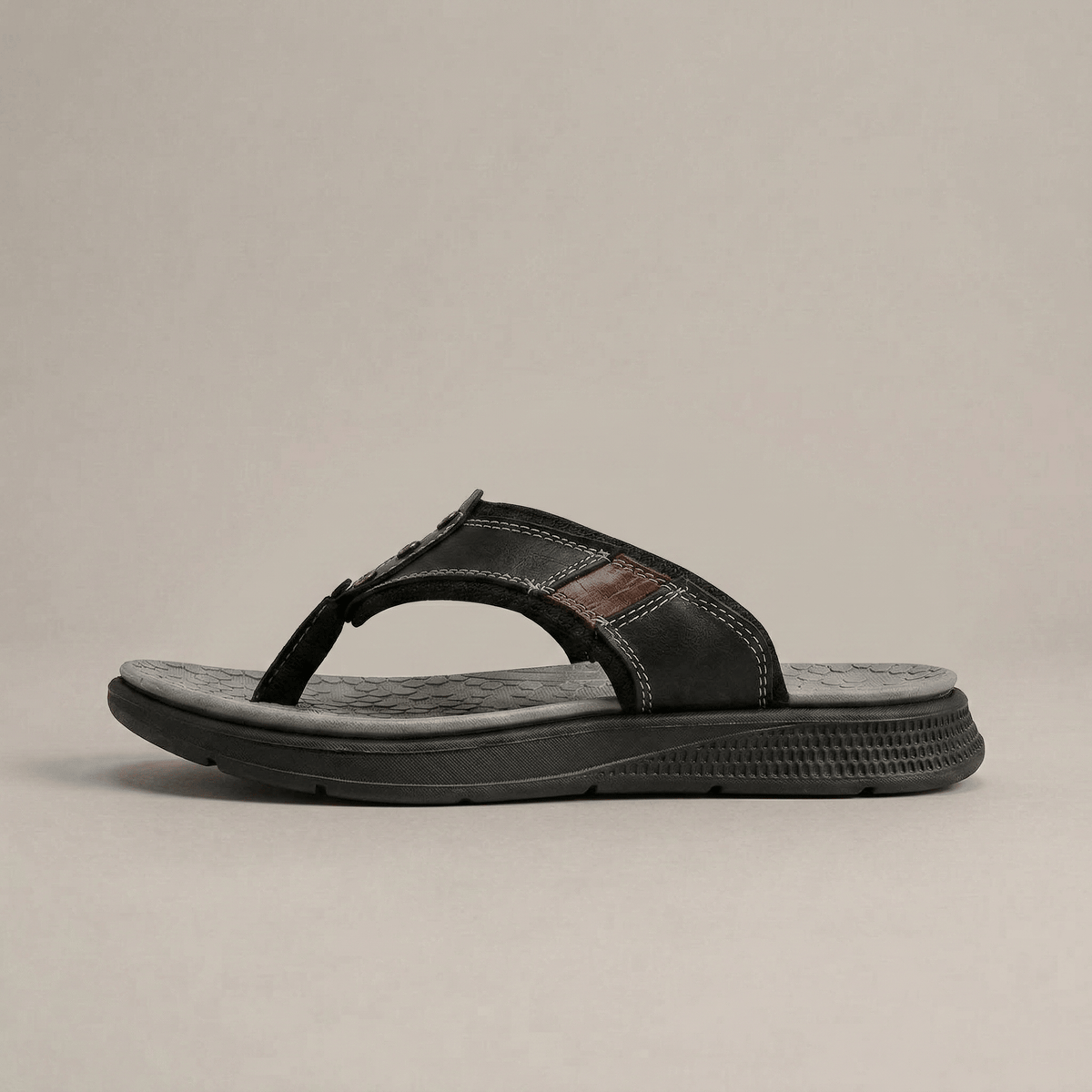 Tongs Cuir Homme Plage