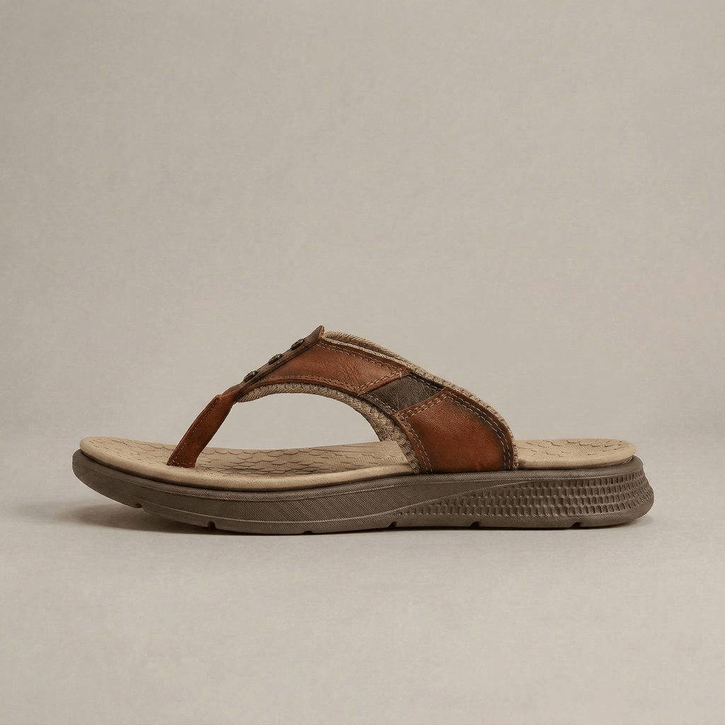 Tongs Cuir Homme Plage