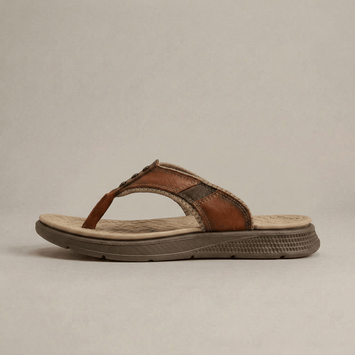 Tongs Cuir Homme Plage