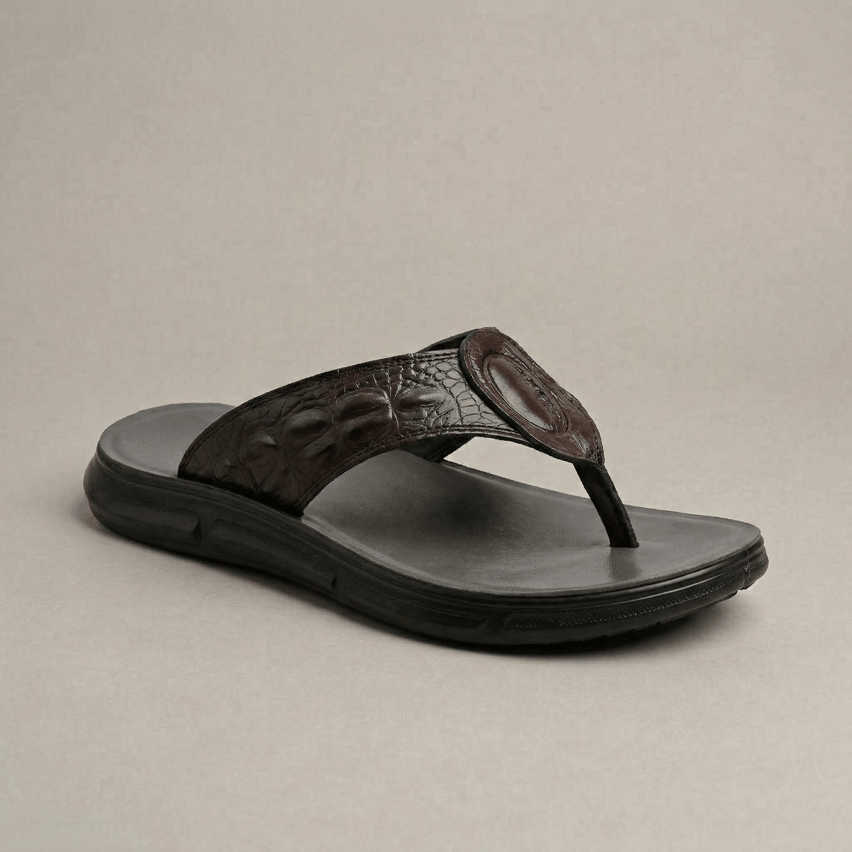 Tongs Homme Confortable Cuir