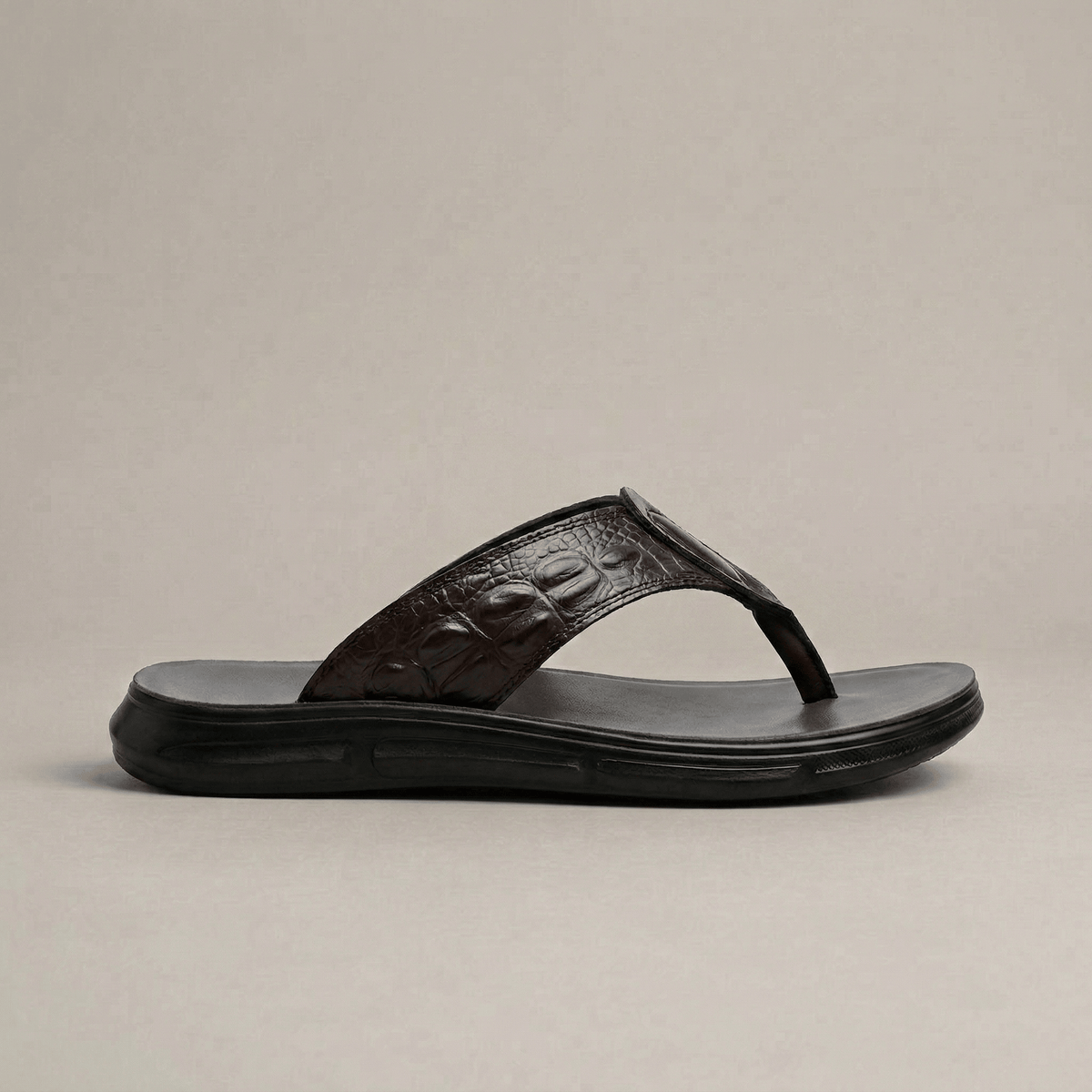 Tongs Homme Confortable Cuir