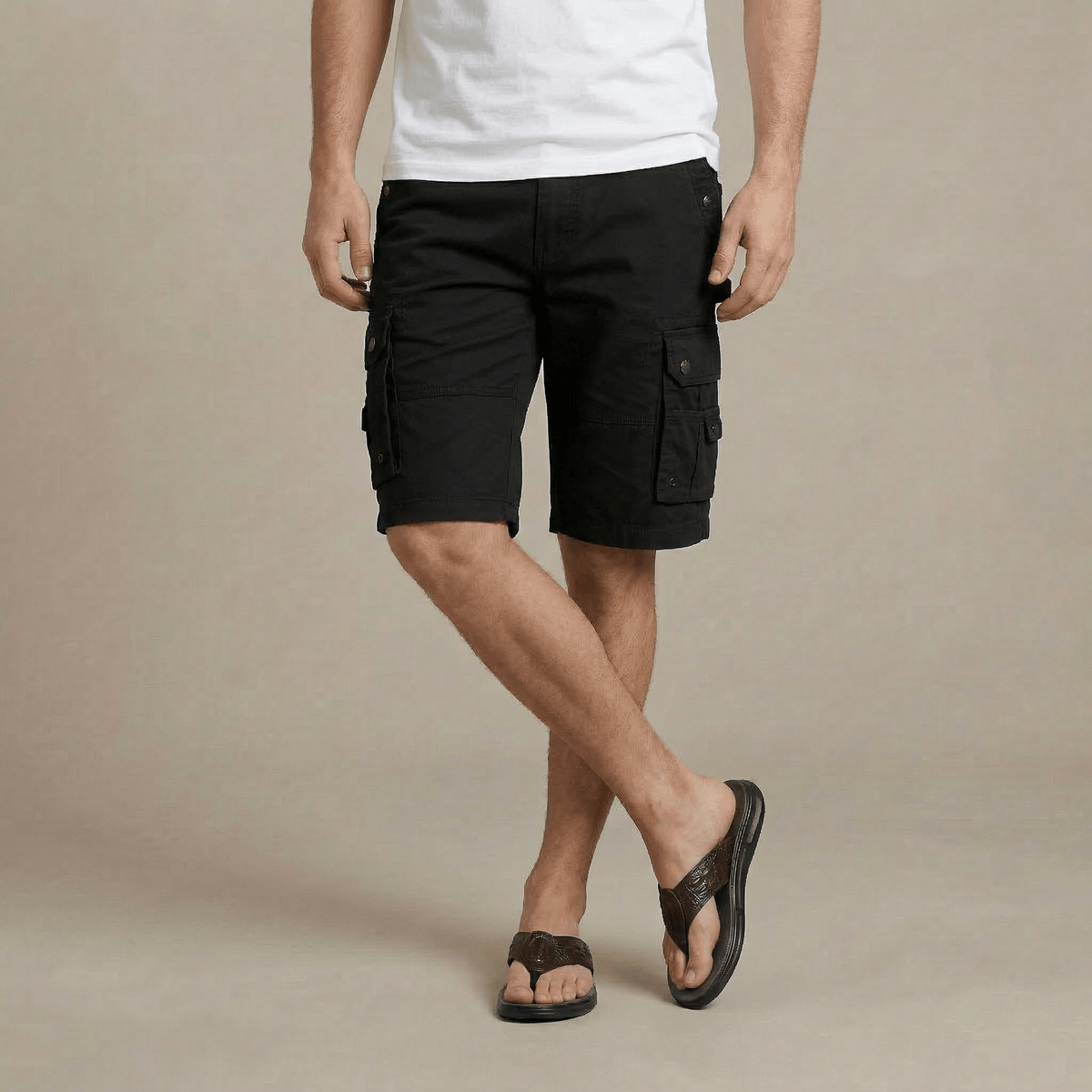 Tongs Homme Confortable Cuir